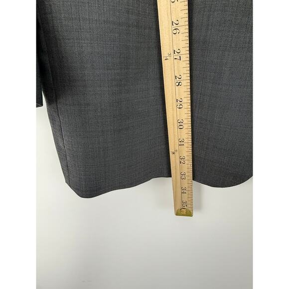 Peter Millar 100% Wool Sport Coat Gray Blazer Men 48T Made in Canada Two Button - Picture 9 of 12